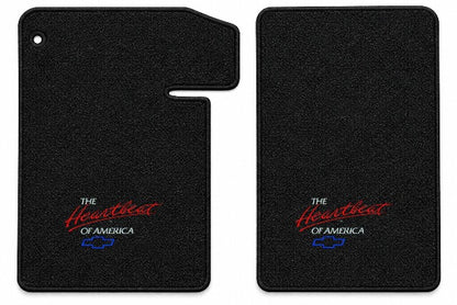 1964-1967 Chevy El Camino Loop Floor Mats with Embroidered Logo Choices - 2-Piece - product details image 7