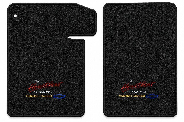 1964-1967 Chevy El Camino Loop Floor Mats with Embroidered Logo Choices - 2-Piece - product details image 8