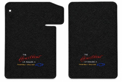 1964-1967 Chevy El Camino Loop Floor Mats with Embroidered Logo Choices - 2-Piece - product details image 8
