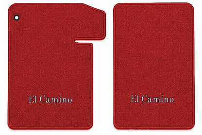 1964-1967 Chevy El Camino Loop Floor Mats with Embroidered Logo Choices - 2-Piece - product image