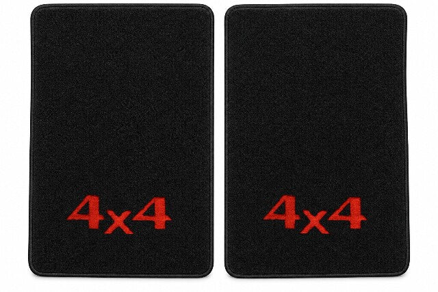1988-1999 Chevy C1500 Ext Cab Cutpile Floor Mats with Embroidered Logo Choices - 2-Piece - product details image 3