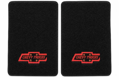 1988-1999 Chevy C1500 Ext Cab Cutpile Floor Mats with Embroidered Logo Choices - 2-Piece - product details image 4