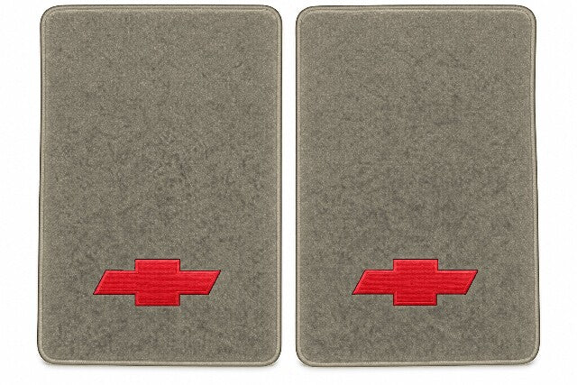 1988-1999 Chevy C1500 Ext Cab Cutpile Floor Mats with Embroidered Logo Choices - 2-Piece - product image