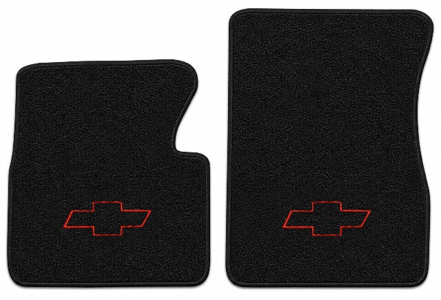 1955-1958 Chevy Truck Loop Floor Mats with Embroidered Logo Choices - 2-Piece - product details image 3