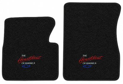 1955-1958 Chevy Truck Loop Floor Mats with Embroidered Logo Choices - 2-Piece - product details image 4