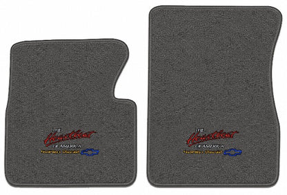 1955-1958 Chevy Truck Loop Floor Mats with Embroidered Logo Choices - 2-Piece - product image