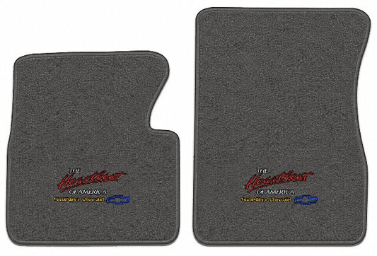 1955-1958 Chevy Truck Loop Floor Mats with Embroidered Logo Choices - 2-Piece - product image