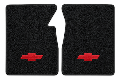 1960-1966 Chevy C10 Loop Floor Mats with Embroidered Logo Choices - 2-Piece - product details image 2