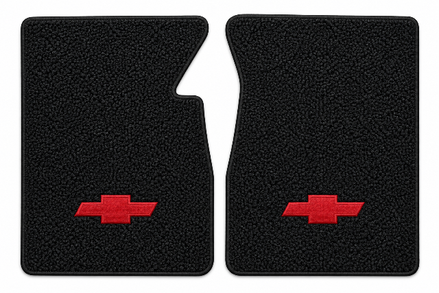 1967-1970 Chevy C10 Loop Floor Mats with Embroidered Logo Choices - 2-Piece - product details image 2