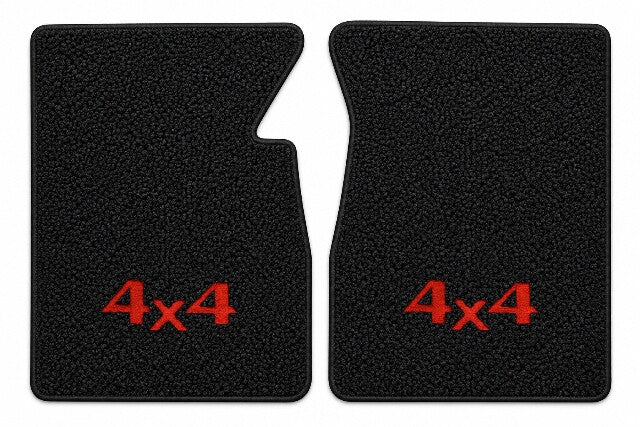 1960-1966 Chevy C10 Loop Floor Mats with Embroidered Logo Choices - 2-Piece - product details image 4