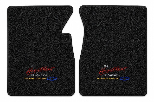1960-1966 Chevy C10 Loop Floor Mats with Embroidered Logo Choices - 2-Piece - product details image 7