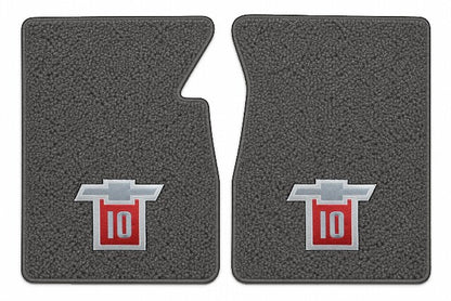1960-1966 Chevy C10 Loop Floor Mats with Embroidered Logo Choices - 2-Piece - product image