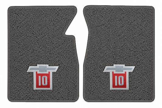 1960-1966 Chevy C10 Loop Floor Mats with Embroidered Logo Choices - 2-Piece - product image