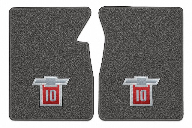 1967-1970 Chevy C10 Loop Floor Mats with Embroidered Logo Choices - 2-Piece - product image