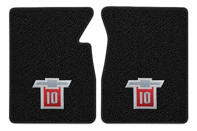 1967-1970 Chevy C10 Loop Floor Mats with Embroidered Logo Choices - 2-Piece - product details image 5