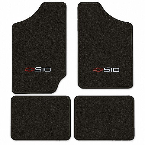 1983-1994 Chevy S10 Blazer Cutpile Floor Mats with Embroidered Logo Choices - 4-Piece - product image
