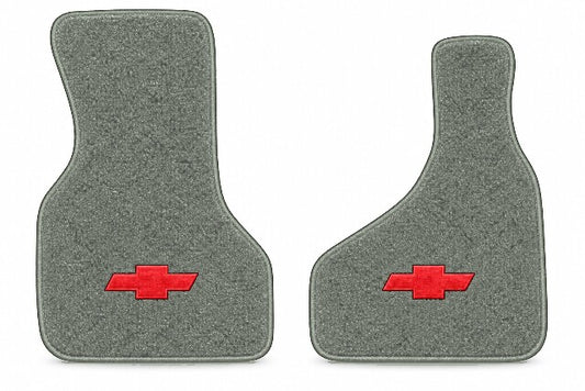 1985-2000 Chevy Astro Cutpile Floor Mats with Embroidered Logo Choices Front - 2-Piece - product image