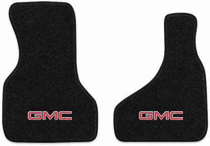 1985-1988 GMC Safari Cutpile Floor Mats with Embroidered Logo Choices Front - 2-Piece - product details image 2
