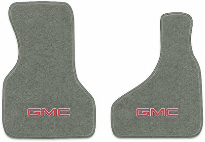 1985-1988 GMC Safari Cutpile Floor Mats with Embroidered Logo Choices Front - 2-Piece - product image