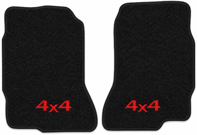 1981-1985 Isuzu Cutpile Floor Mats with Embroidered Logo Choices - 2-Piece - product image