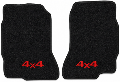 1981-1985 Isuzu Cutpile Floor Mats with Embroidered Logo Choices - 2-Piece - product image