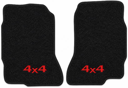 1981-1985 Isuzu Cutpile Floor Mats with Embroidered Logo Choices - 2-Piece - product image