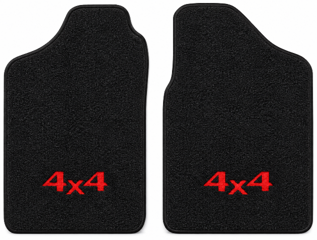 1986-1987 Isuzu Cutpile Floor Mats with Embroidered Logo Choices - 2-Piece - product details image 2