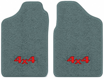 1986-1987 Isuzu Cutpile Floor Mats with Embroidered Logo Choices - 2-Piece - product image