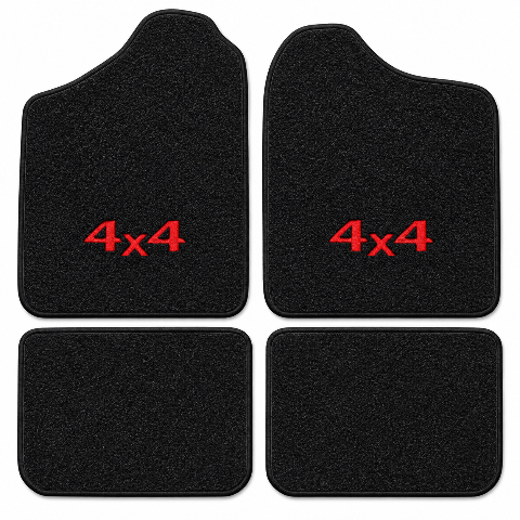1986-1991 Isuzu Trooper Cutpile Floor Mats with Embroidered Logo Choices - 4-Piece - product details image 2