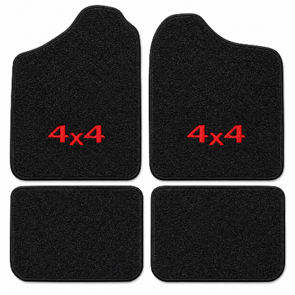 1986-1991 Isuzu Trooper Cutpile Floor Mats with Embroidered Logo Choices - 4-Piece - product details image 2