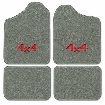 1986-1991 Isuzu Trooper Cutpile Floor Mats with Embroidered Logo Choices - 4-Piece - product image