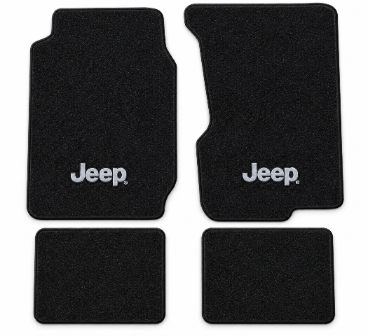 1974-1983 Jeep Cherokee Cutpile Floor Mats with Embroidered Logo Choices - 4-Piece - product details image 2