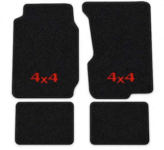 1974-1983 Jeep Cherokee Cutpile Floor Mats with Embroidered Logo Choices - 4-Piece - product details image 3