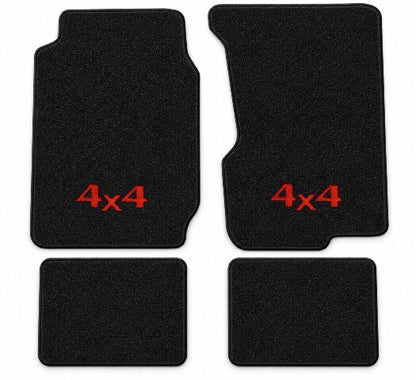 1974-1983 Jeep Cherokee Cutpile Floor Mats with Embroidered Logo Choices - 4-Piece - product details image 3