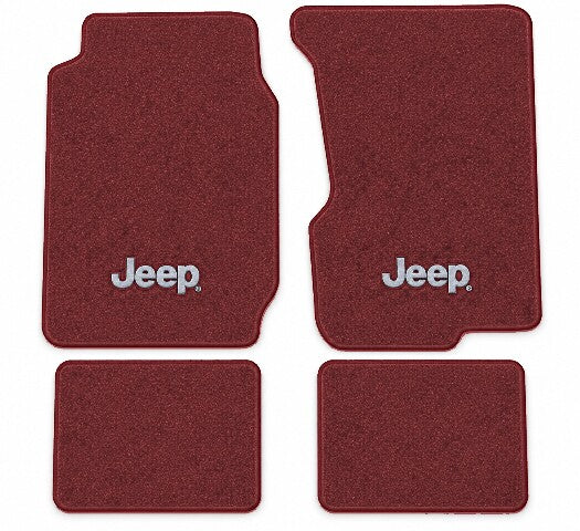 1974-1983 Jeep Cherokee Cutpile Floor Mats with Embroidered Logo Choices - 4-Piece - product image