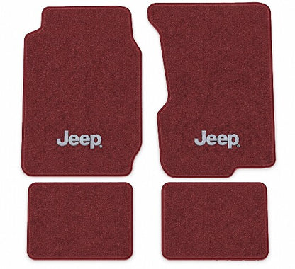 1974-1983 Jeep Cherokee Cutpile Floor Mats with Embroidered Logo Choices - 4-Piece - product image