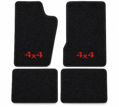 1984-1996 Jeep Cherokee Cutpile Floor Mats with Embroidered Logo Choices - 4-Piece - product details image 3