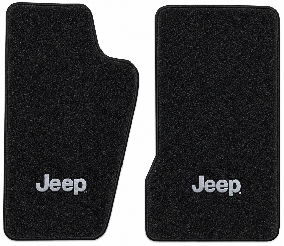 1986-1992 Jeep Comanche Cutpile Floor Mats with Embroidered Logo Choices - 2-Piece - product details image 2