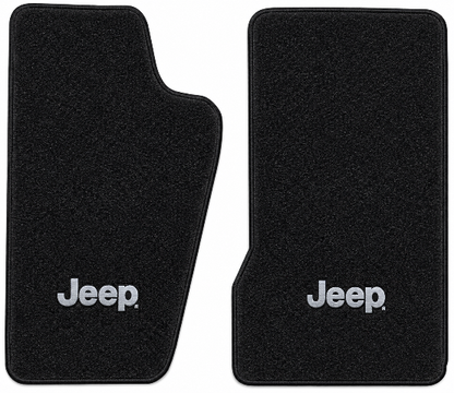 1986-1992 Jeep Comanche Cutpile Floor Mats with Embroidered Logo Choices - 2-Piece - product details image 2