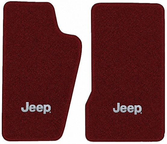 1986-1992 Jeep Comanche Cutpile Floor Mats with Embroidered Logo Choices - 2-Piece - product image