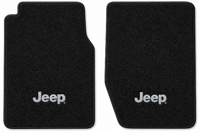 1974-1988 Jeep J10 Cutpile Floor Mats with Embroidered Logo Choices - 2-Piece - product details image 2