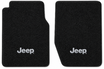 1974-1988 Jeep J10 Cutpile Floor Mats with Embroidered Logo Choices - 2-Piece - product details image 2