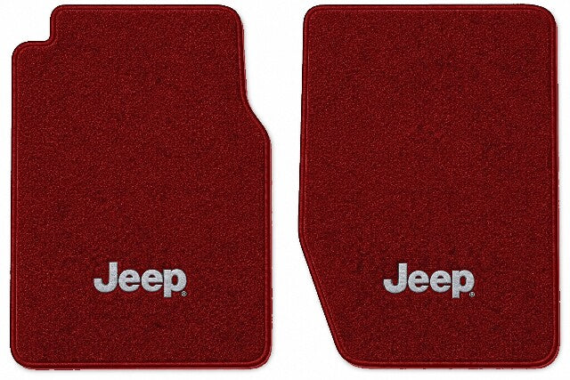 1974-1988 Jeep J10 Cutpile Floor Mats with Embroidered Logo Choices - 2-Piece - product image