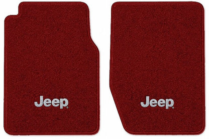1974-1988 Jeep J10 Cutpile Floor Mats with Embroidered Logo Choices - 2-Piece - product image