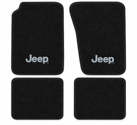 1984-1991 Jeep Grand Wagoneer Cutpile Floor Mats with Embroidered Logo Choices - 4-Piece - product details image 2