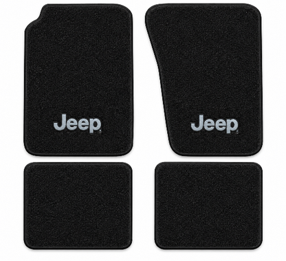 1984-1991 Jeep Grand Wagoneer Cutpile Floor Mats with Embroidered Logo Choices - 4-Piece - product details image 2
