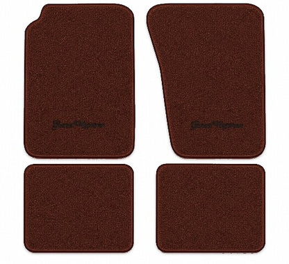 1984-1991 Jeep Grand Wagoneer Cutpile Floor Mats with Embroidered Logo Choices - 4-Piece - product image
