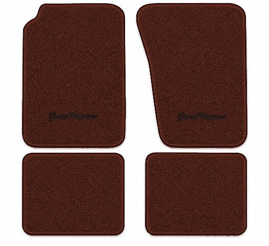 1984-1991 Jeep Grand Wagoneer Cutpile Floor Mats with Embroidered Logo Choices - 4-Piece - product image