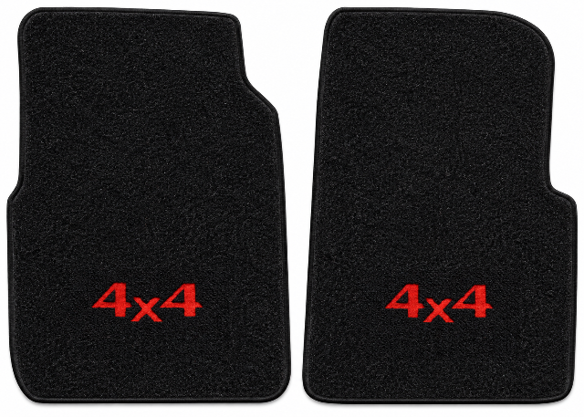 1979-1984 Mazda B2000 Cutpile Floor Mats with Embroidered Logo Choices - 2-Piece - product details image 2
