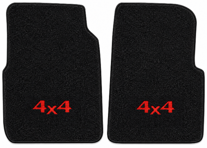 1979-1984 Mazda B2000 Cutpile Floor Mats with Embroidered Logo Choices - 2-Piece - product details image 2